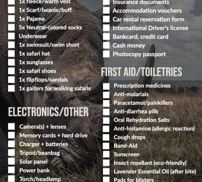How to Prepare for Your African Safari: Packing Checklist & Safety Tips
