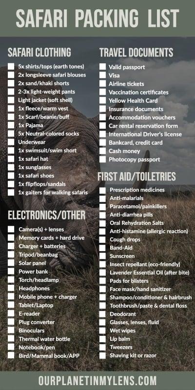 How to Prepare for Your African Safari: Packing Checklist & Safety Tips
